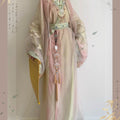 Hanfu Dresses Original Heavy Industry Waist Embroidered Cross Neck Big Sleeve Embroidered National Style Long Shirt Daily Super Immortal Hanfu Set