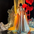 Koi Dragon Girl Hanfu Dress | Tang Dynasty Big Sleeve Embroidery | Mythical Fairy Cosplay Set