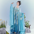 Original Hanfu Dress for Women Tang Style Plus Size Chest Length Hezi Skirt Heavy Embroidery Big Sleeved Shirt Spring Cospaly