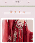 Original Hanfu Dress for Women Tang Style Plus Size Chest Length Hezi Skirt Heavy Embroidery Big Sleeved Shirt Spring Cospaly