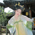 Summer Hanfu Dress | Tang Dynasty Embroidered Fairy Cosplay | Lightweight Set