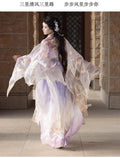 Tang Dynasty Hanfu Dress | Chest-Length Skirt | Floral Fairy Cosplay Set