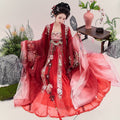 Original Hanfu Dress for Women Tang Style Plus Size Chest Length Hezi Skirt Heavy Embroidery Big Sleeved Shirt Spring Cospaly