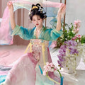 Authentic Tang Dynasty Hanfu | Full Garden Embroidery | Front-Open Fairy Cosplay Set