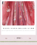 Original Hanfu Dress for Women Tang Style Plus Size Chest Length Hezi Skirt Heavy Embroidery Big Sleeved Shirt Spring Cospaly