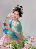Authentic Tang Dynasty Hanfu | Full Garden Embroidery | Front-Open Fairy Cosplay Set