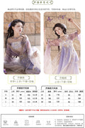 Tang Dynasty Hanfu Dress | Chest-Length Skirt | Floral Fairy Cosplay Set