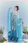 Original Hanfu Dress for Women Tang Style Plus Size Chest Length Hezi Skirt Heavy Embroidery Big Sleeved Shirt Spring Cospaly