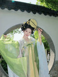 Summer Hanfu Dress | Tang Dynasty Embroidered Fairy Cosplay | Lightweight Set