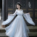 Olivegirl Children's Hanfu Dress Flower Embroidery High End Embroidery Hanfu Fairy Style Set Summer 2026 Cosplay