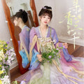 Olivegirl Exquisite Hanfu Dress Fairy Chest Length Green Dress Tang Embroidery Flower Women's Set Cosplay