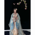 Warring States Hanfu Robe | Heavy Embroidery Cosplay Costume | Halloween & Carnival
