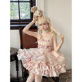 Girl Clothing Lolita Dress Mint Chocolate Heart Cute Maid Sweet Wind Cake Short Light Lo Dress Lolita Cosplay Costumes