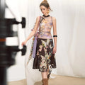Olivegirl Vintage Elagant Women's Outfits Sets Butterfly Floral Skirt and Top 2 Piece Set 2026 Summer Cool Girl Female Clothes