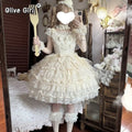 Harajuku Original Design Lolita Dress Jsk Camisole Daily Suit Tea Party Princess Birthday Party Sweet Girl Set Gift For Friends