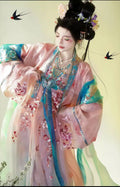 Olivegirl High-end Graduated Embroidered Tang Dynasty Style Hanfu Dress for Women Summer Fairy Costume Cosplay