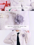 Olivegirl High End Purple Fur Plush Jacket Winter Women's Coat Lovely Super Warm Elegant Temperament INS Party New Year Live