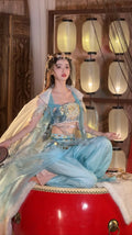 Olivegirl Women's Hanfu Set Summer Western Style High-end Cosplay Sexy Exotic Embroidery Hanfu Dress Dunhuang Feitian Improved