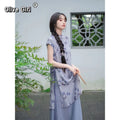 Olivegirl Chinese Traditional Purple Butterfly Dress Elegant Sweet Girl 2026 Fake Two-piece Cheongsam Dress for Women