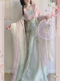 Olivegirl Original Hanfu Dress Women's Clothing Embroidered Flower High End Ancient Chinese Traditional Spring Summer Cosplay