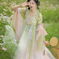 Olivegirl Hanfu Dress Women Chinese Ancient Traditional Hanfu Carnival Cosplay Costume Summer Hanfu Pink Purple Greren Dres
