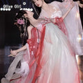 Olivegirl Flower God Hanfu Dress Tang Style Chest Length Butterfly Sleeve Heavy Embroidery Spring Summer Set Cosplay