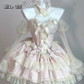 French Lolita Princess Dress Bow Flower Lace Fairy Young Girl's Clothing Fluffy Cake Lolita Dress Cosplay Costumes 2026