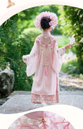 Girls Hanfu Dress | Horse Face Skirt & Cloud Shoulder | Chinese Princess Costume for Kids