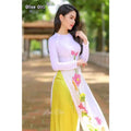 Olivegirl Aodai Vietnamese Traditionally Dress Long Qipao Two-piece Wide-leg Pants Cheongsam Aodai Dress Women's Clothing