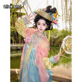 Olivegirl Hanfu Dress Embroidered Flower High-end Fairy Goddess Dress Set Cosplay