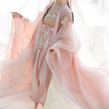 Pink Hanfu Dress | Flower Embroidery Fairy Cosplay | Chinese Dance Costume for Women