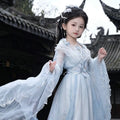 Olivegirl Children's Hanfu Dress Flower Embroidery High End Embroidery Hanfu Fairy Style Set Summer 2026 Cosplay