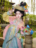 Olivegirl Hanfu Dress Embroidered Flower High-end Fairy Goddess Dress Set Cosplay