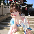 Olivegirl Hanfu Dress Tang Style Spring Summer Embroidery Ethereal Daily Wear Women's Clothing Outfit Cosplay