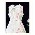 Olivegirl 2026 Summer Dress Tulip Chinese Petal-Necked Print Sleeveless Wrap-Up Bodice-Chasing Qipao Cheongsams Dresses