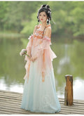 Olivegirl Hanfu Dress Women Chinese Ancient Traditional Hanfu Carnival Cosplay Costume Summer Hanfu Pink Purple Greren Dres