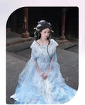 Olivegirl High End Flower Embroidery Blue Fairy Women's Clothing Hanfu Dress Fairy Style Set Spring and Autumn 2026 Cosplay