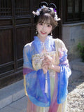 Olivegirl Original Hanfu Dress Tang Fairy Goddess Embroidered Purple Ancient Costume Set Cosplay