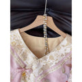 Outerwear Women's Coat Tops Light Luxury Temperament V-neck Embroidery 2025 Improved Chinese Style Top Half Skirt