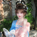 Olivegirl Hanfu Dress Tang Style Spring Summer Embroidery Ethereal Daily Wear Women's Clothing Outfit Cosplay