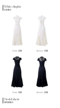 Olivegirl High End Dress Elegant Sweet 2026 Jacquard Lace Patchwork Slim Fish Tail Dresses Qipao Cheongsam Spring Summer Retro
