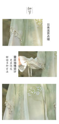 Hanfu Lantern Pants Set | Sweet Purple Green | Improved Chinese Casual Summer Outfit