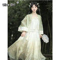 Olivegirl 2026 Chinese Embroidered Flower Shirt Exquisite Strap Irregular Short Skirt Song Dynasty Hanfu Summer Women's Clothing