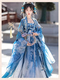 Olivegirl Hanfu Dress Embroidered Chest Length Immortal Qi Hezi Pleated Skirt Tang Style Hanfu Women's Summer Cosplay