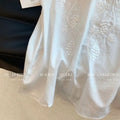 Olivegirl White Strappy Top Women's Shirt Embroidery V-Neck Linen Strappy Top Women's Summer 2026 Loose Fit Sleeveless Shirt