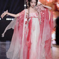 Olivegirl Flower God Hanfu Dress Tang Style Chest Length Butterfly Sleeve Heavy Embroidery Spring Summer Set Cosplay