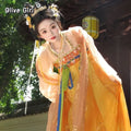 Olivegirl Hanfu Dress Original Han Tang Embroidery Chest length Skirt Set Chinese Hanfu Women's Clothing Spring Summer