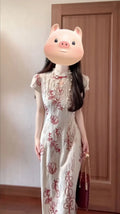 Olivegirl 2026 Summer Dress Chinese Retro Embroidered Cheongsams Improved Qipao Temperament One-piece Stunning Dress