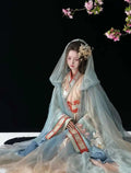 Warring States Hanfu Robe | Heavy Embroidery Cosplay Costume | Halloween & Carnival