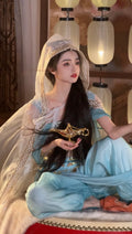 Olivegirl Women's Hanfu Set Summer Western Style High-end Cosplay Sexy Exotic Embroidery Hanfu Dress Dunhuang Feitian Improved